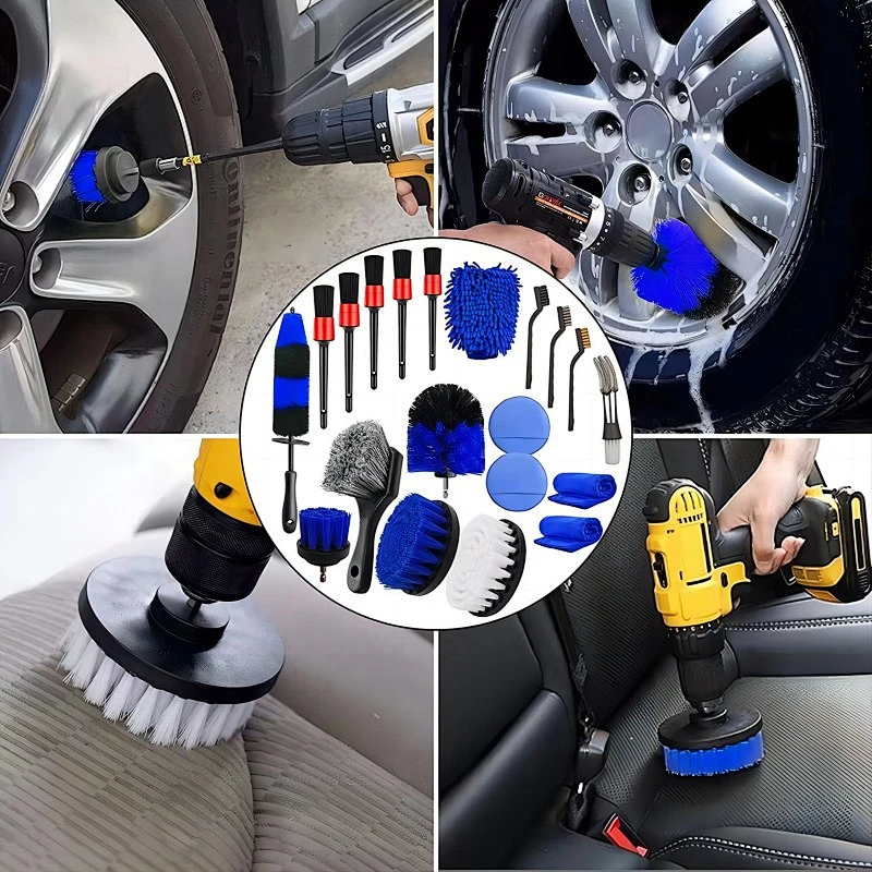 Cleaning Kits 20 Pcs Car Cleaning Tools Kit With Car Detailing Brush Set